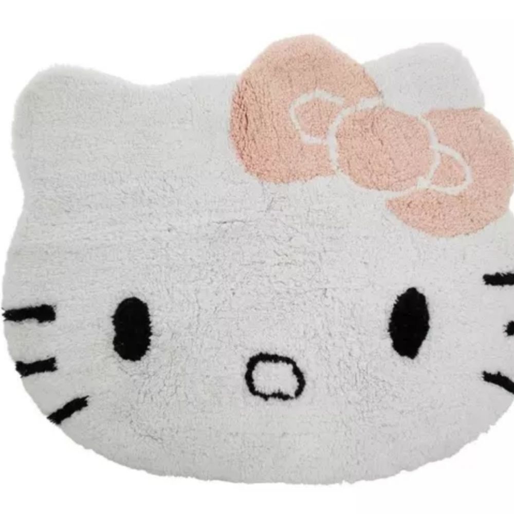 Hello Kitty Logo Plush Bath Rug